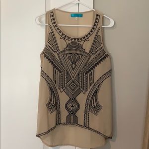 Embroidered tank top